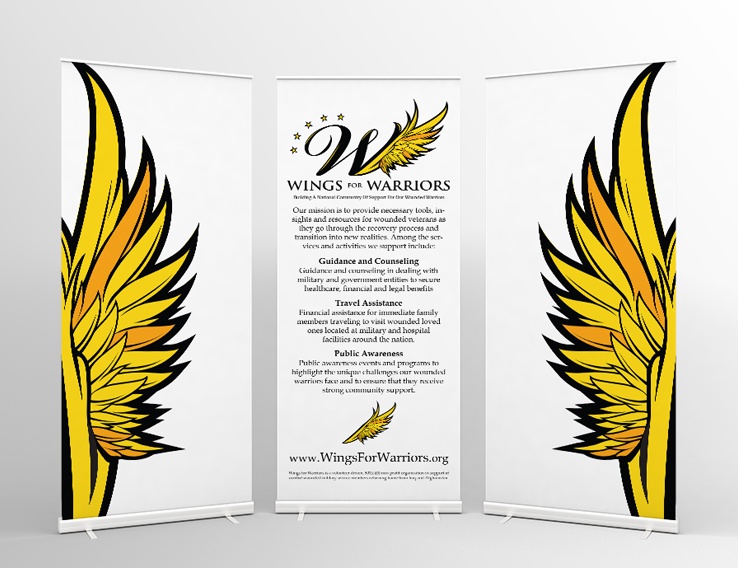 Wings for Warriors – Trade Show Graphics