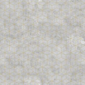 Geometric Gold Concrete